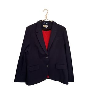 BODEN PONTE Stretch Jersey Blazer NAVY Sz 16/18R